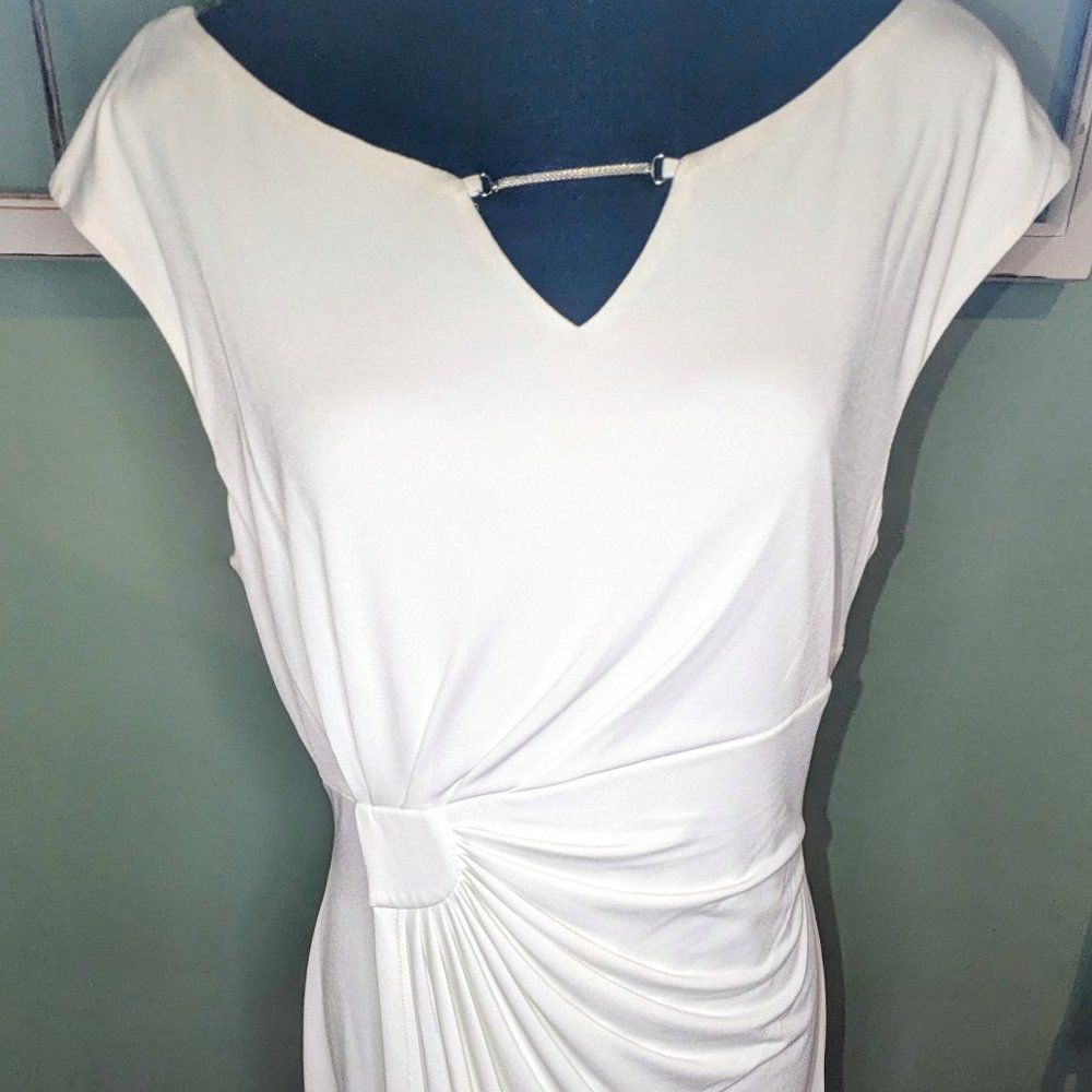 Stunning Ivory Dress Size 10 like new